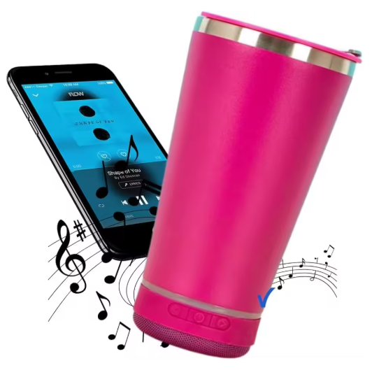 Copo Play - Copo Térmico com Caixa de Som Bluetooth