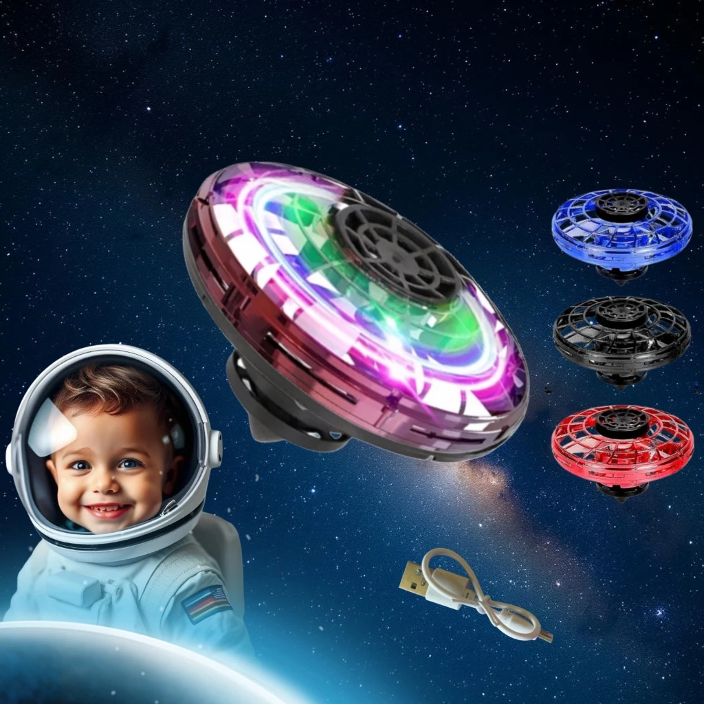 Bola Voadora Spinner Com Luz de LED