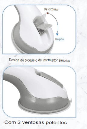 KIT COM 2 Barra de apoio - Suporte Fácil com Frete Grátis
