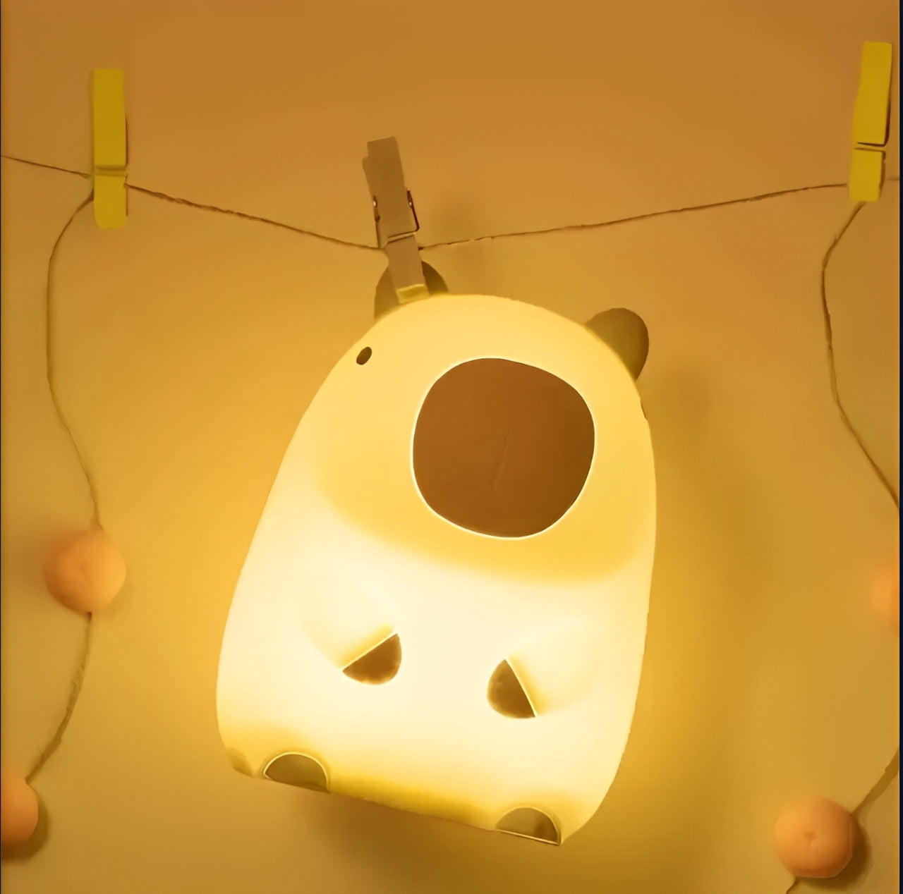 Luminária Capivara Luz Noturna Para Dormir