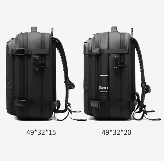 Mochila de Viagem com Cadeado e Compressão a Vácuo Essence Trip