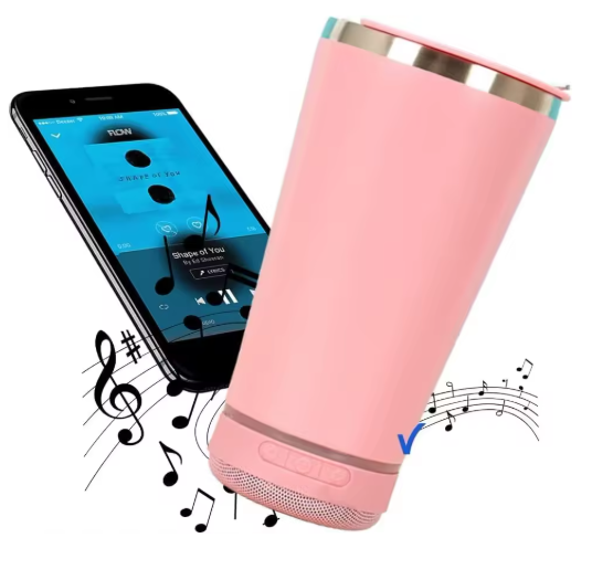 Copo Play - Copo Térmico com Caixa de Som Bluetooth