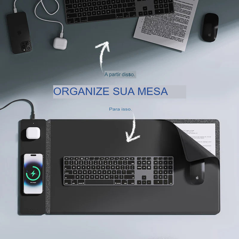 Base de Mesa ALTI com Carregador Sem Fio