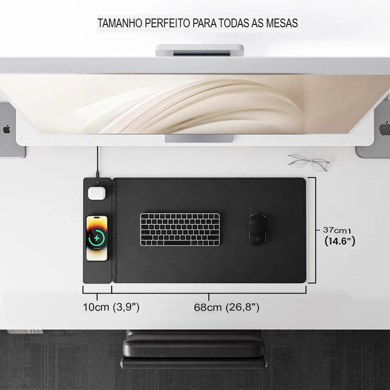 Base de Mesa ALTI com Carregador Sem Fio