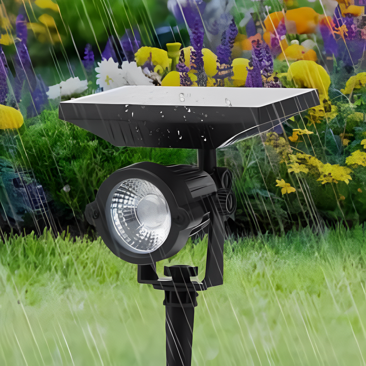 Luminária Espeto Jardim Solar LED