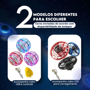 Bola Voadora Spinner Com Luz de LED