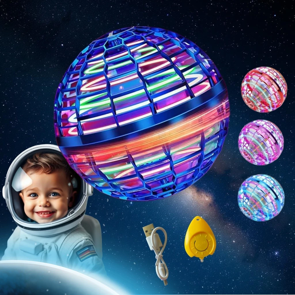Bola Voadora Spinner Com Luz de LED